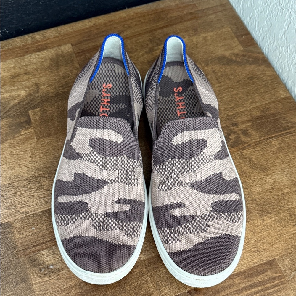 Rothy's Brown and Tan Camouflage Sneakers - Picture 3 of 9